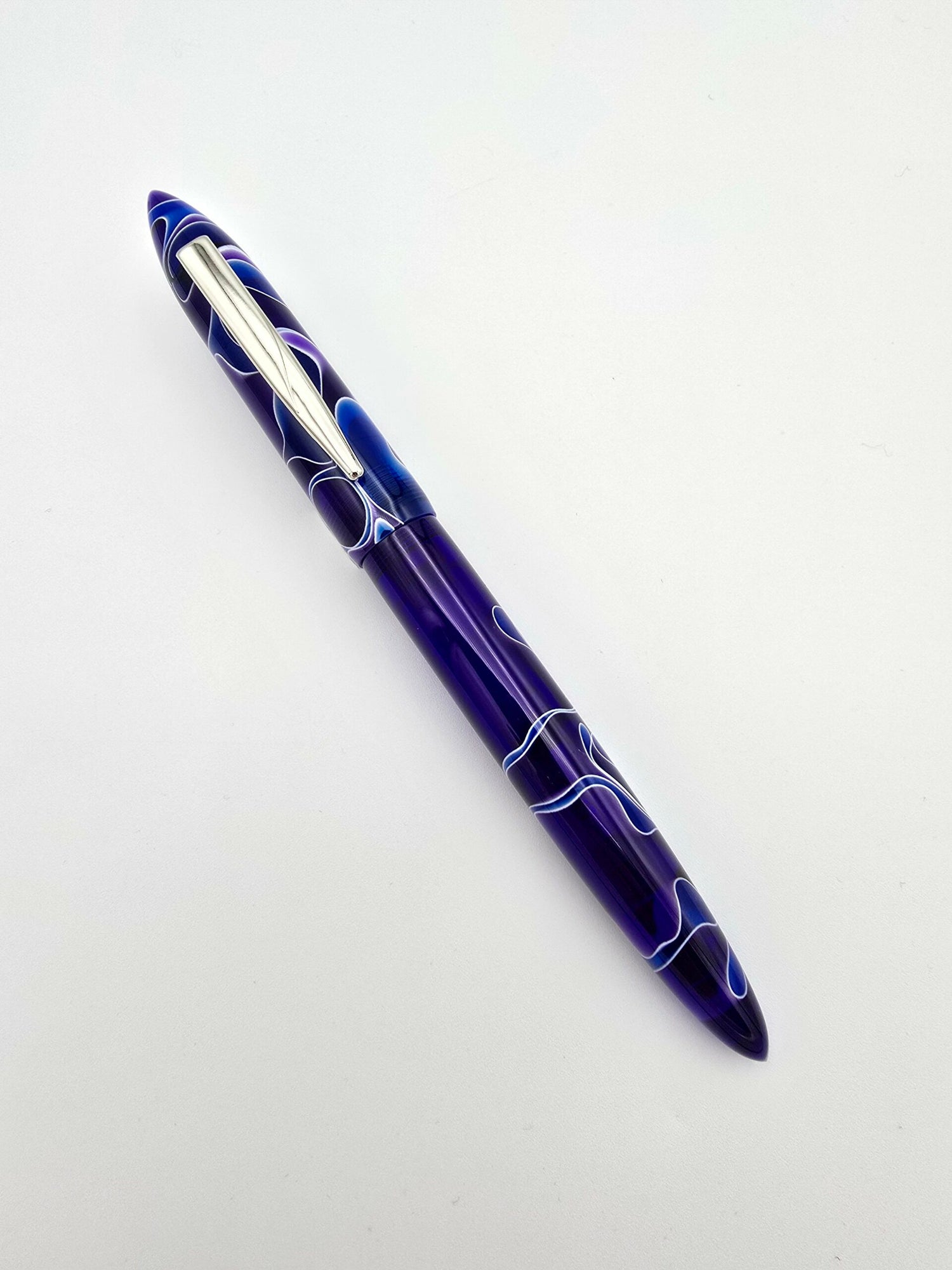 Edison Premier Delphinium - Medium Steel Nib - Pre-Owned