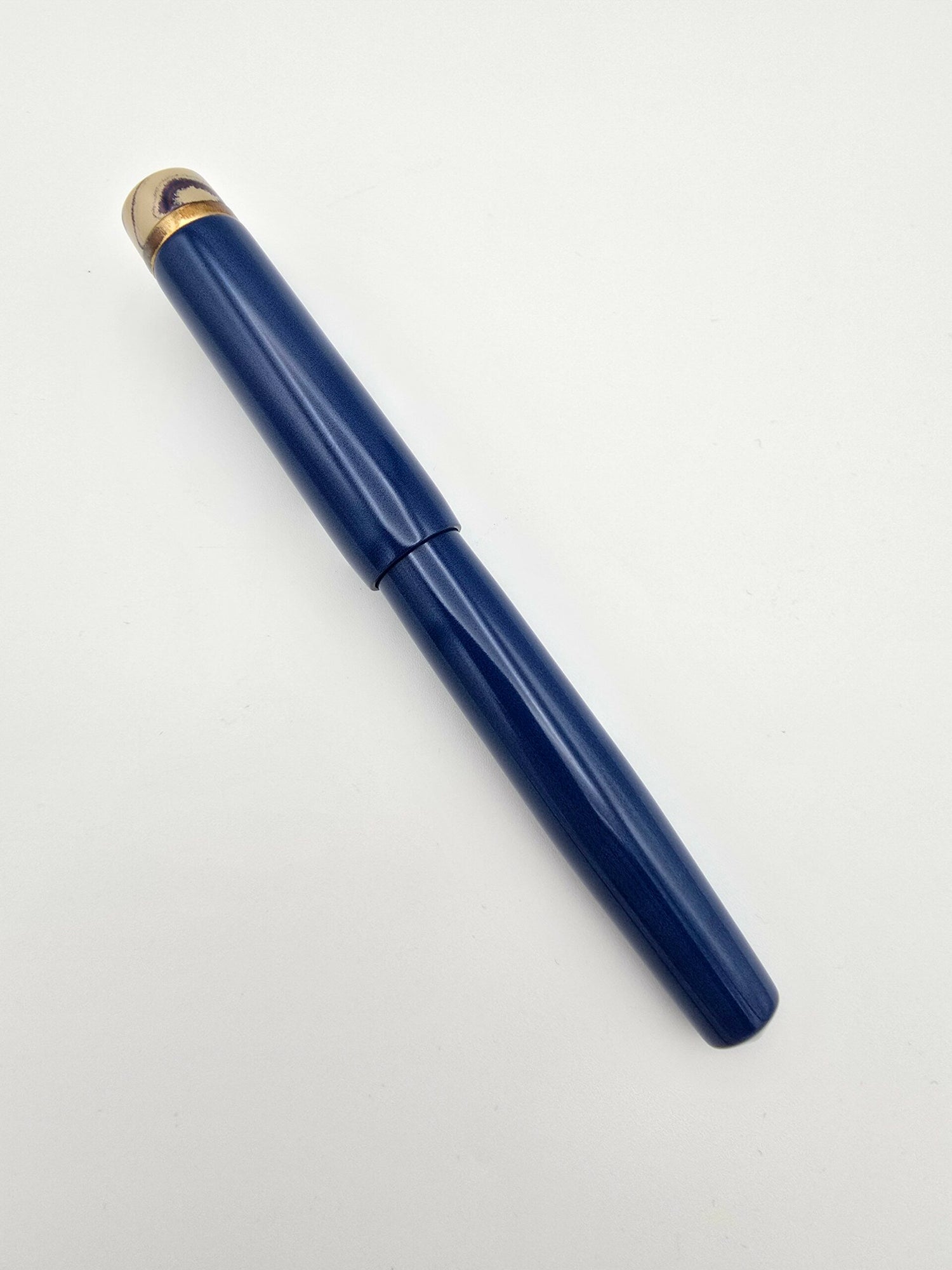 Newton Pens Knickerbocker Blue - Broad Steel Nib - Pre-Owned