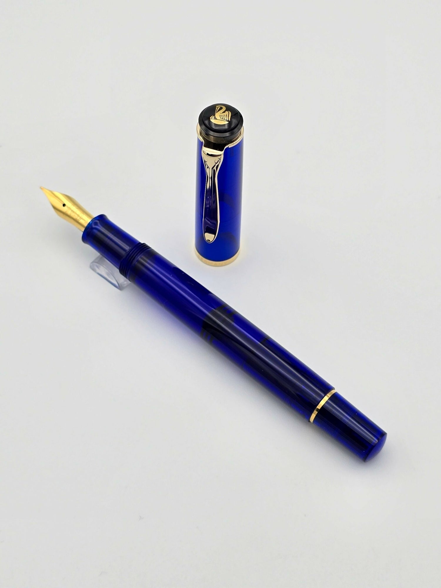 Pelikan M200 Blue Demo - Medium Steel Nib - Pre-Owned