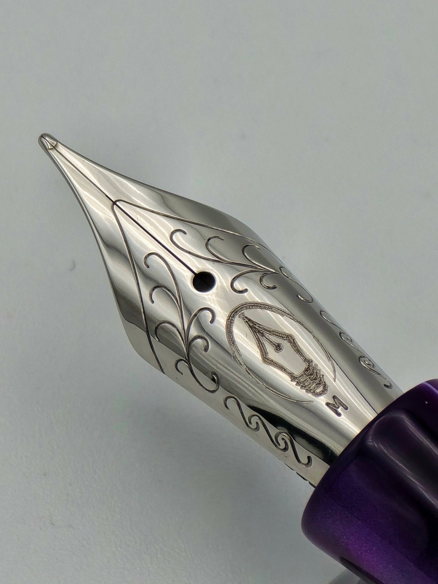 Edison Nouveau Premiere 2018 Spring Edition Purple Reign - Medium Steel Nib - Pre-Owned