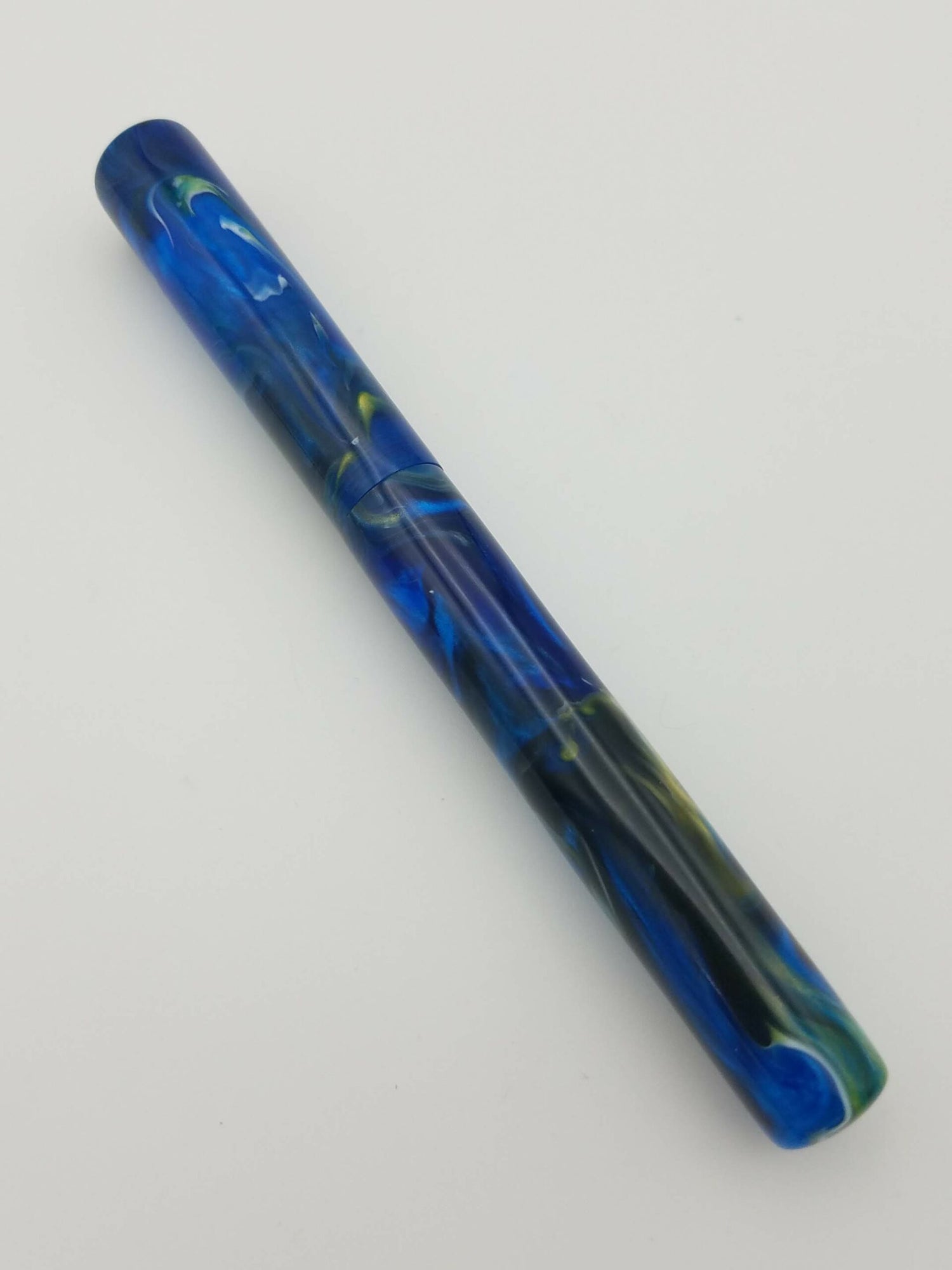 Custom Fountain Pen Blue Swirl - Jowo 