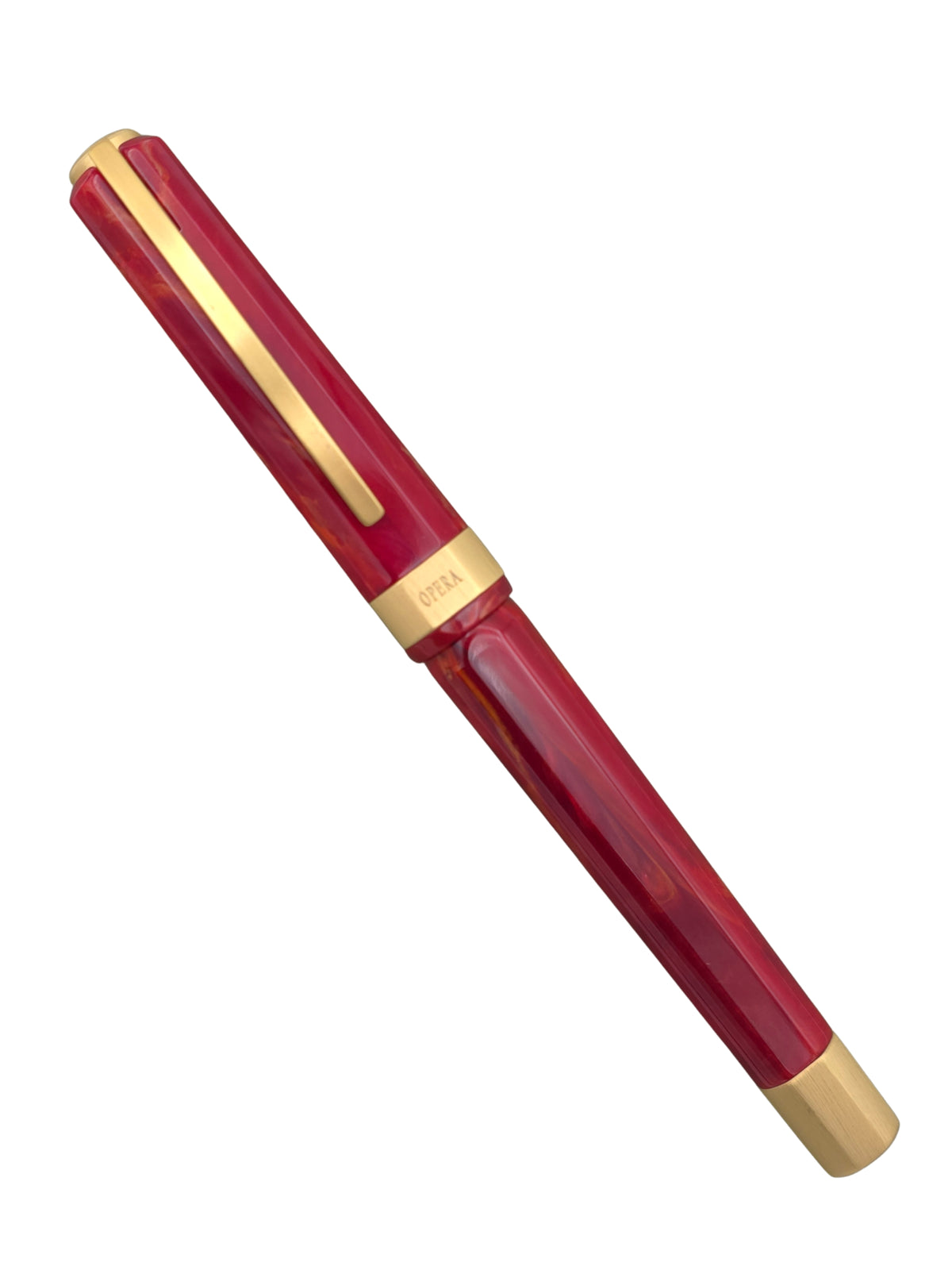 Visconti Opera Red & Gold - Broad Steel Nib - Pre-Owned