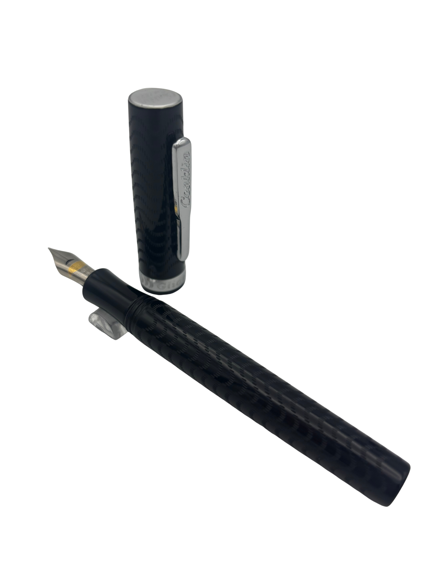 Conklin Glider Chased Black - Fine Nib - Pre-Owned