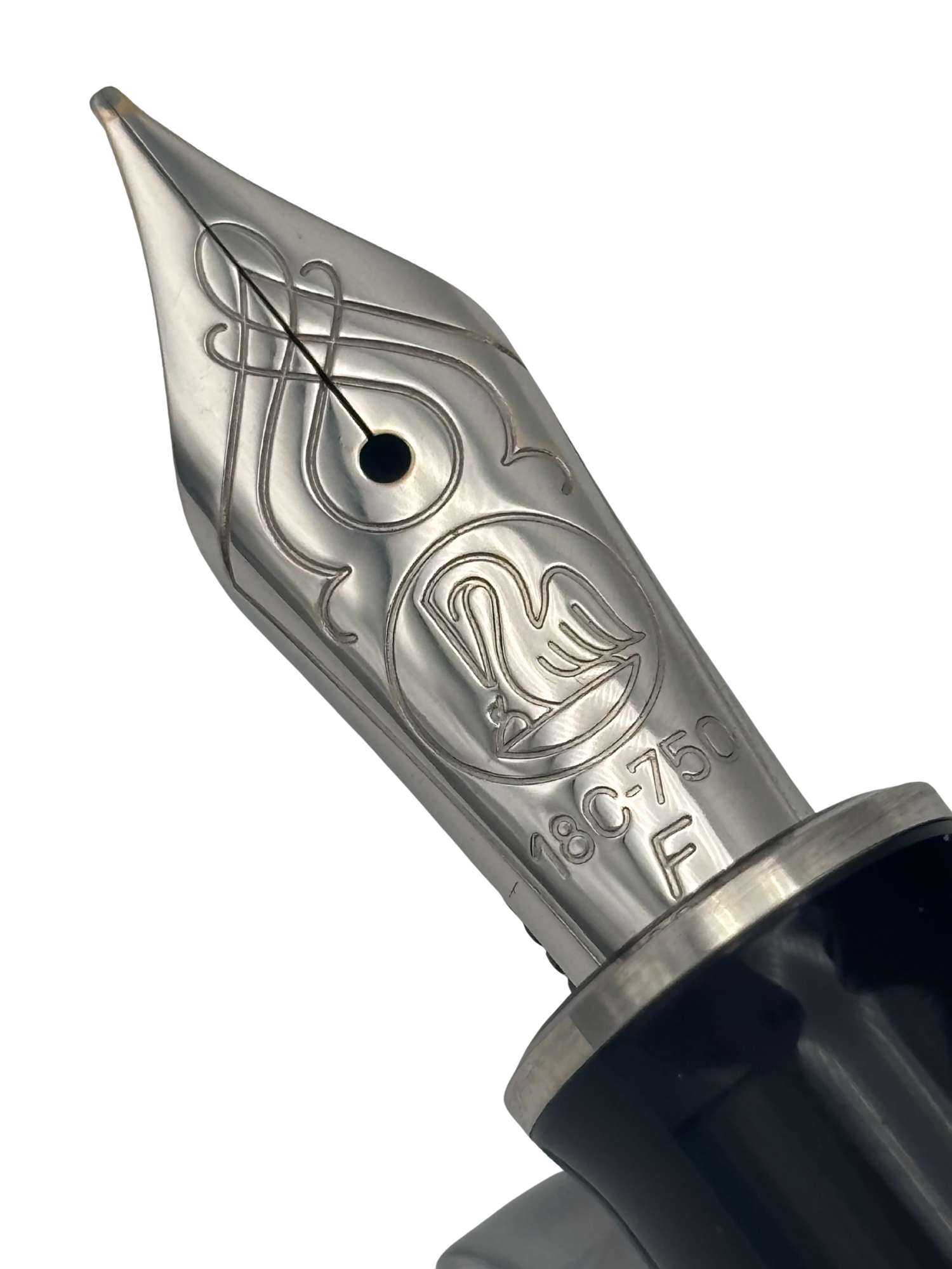 Pelikan Souveran M815 Metal Striped Special Edition - 18k Fine Cursive Smooth Italic Nib - Pre-Owned