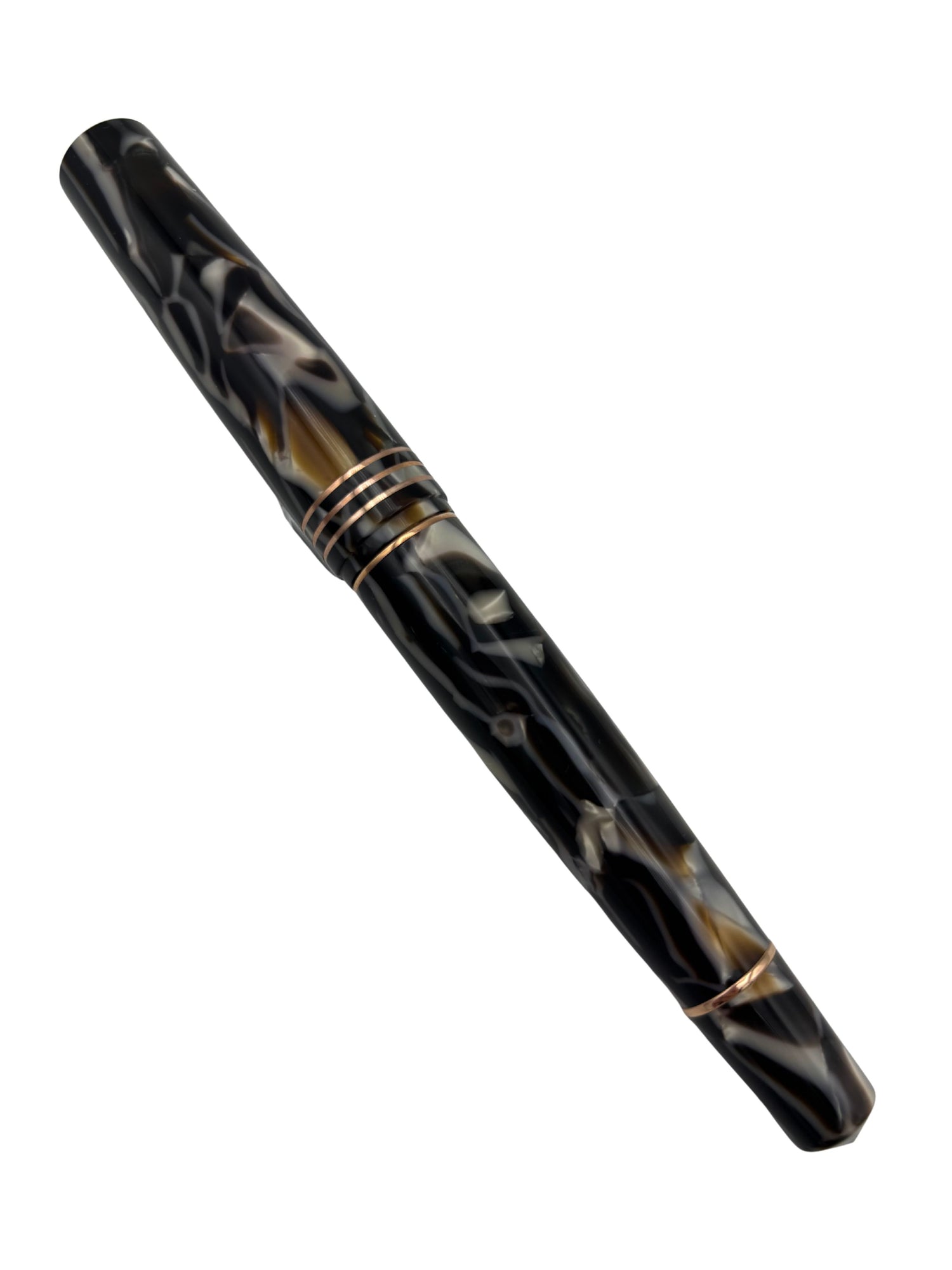 Leonardo MZG Mother of Pearl Cappuccino Cellulose Acetate - 14k Extra Fine Nib - Pre-Owned