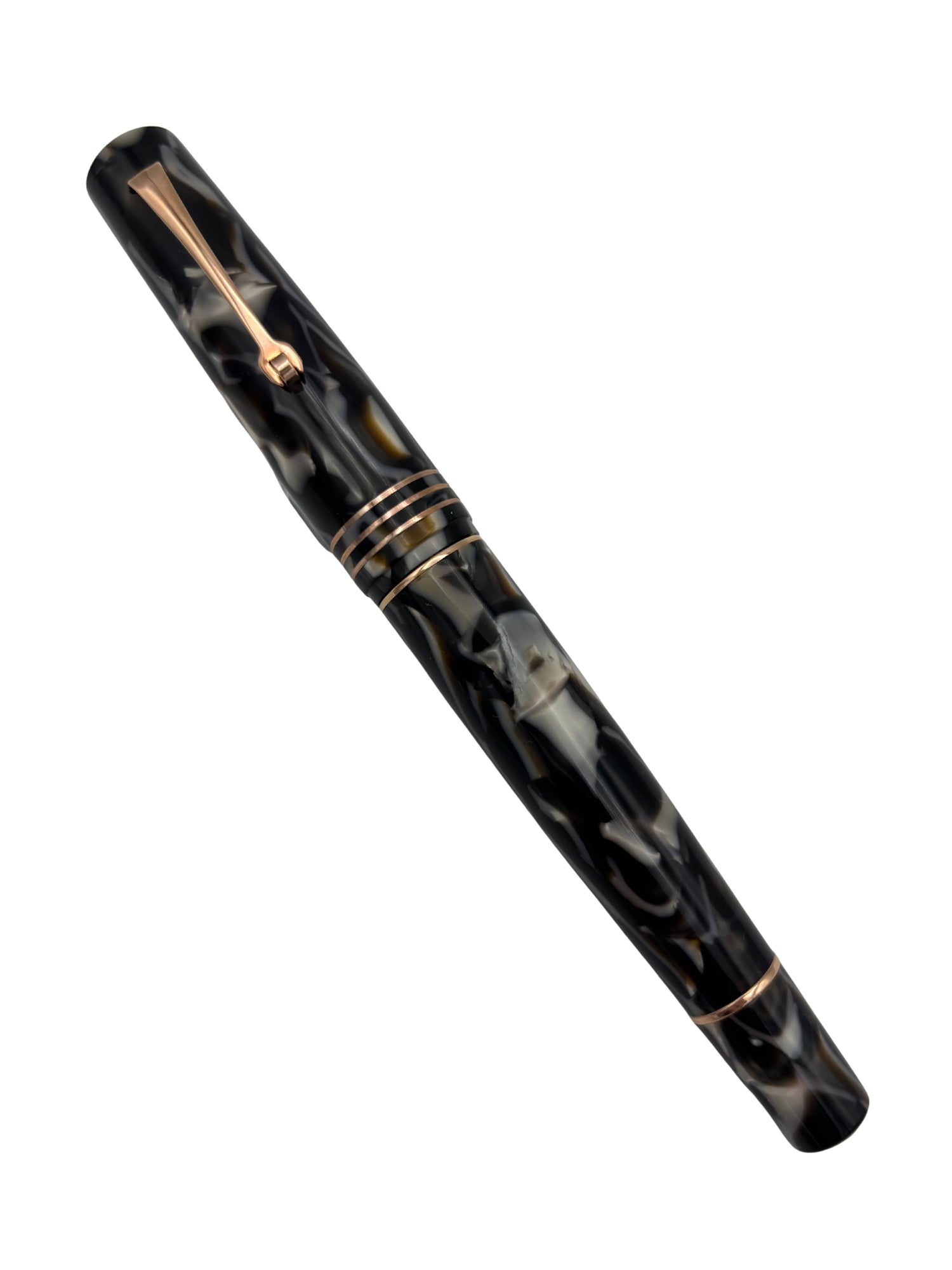 Leonardo MZG Mother of Pearl Cappuccino Cellulose Acetate - 14k Extra Fine Nib - Pre-Owned