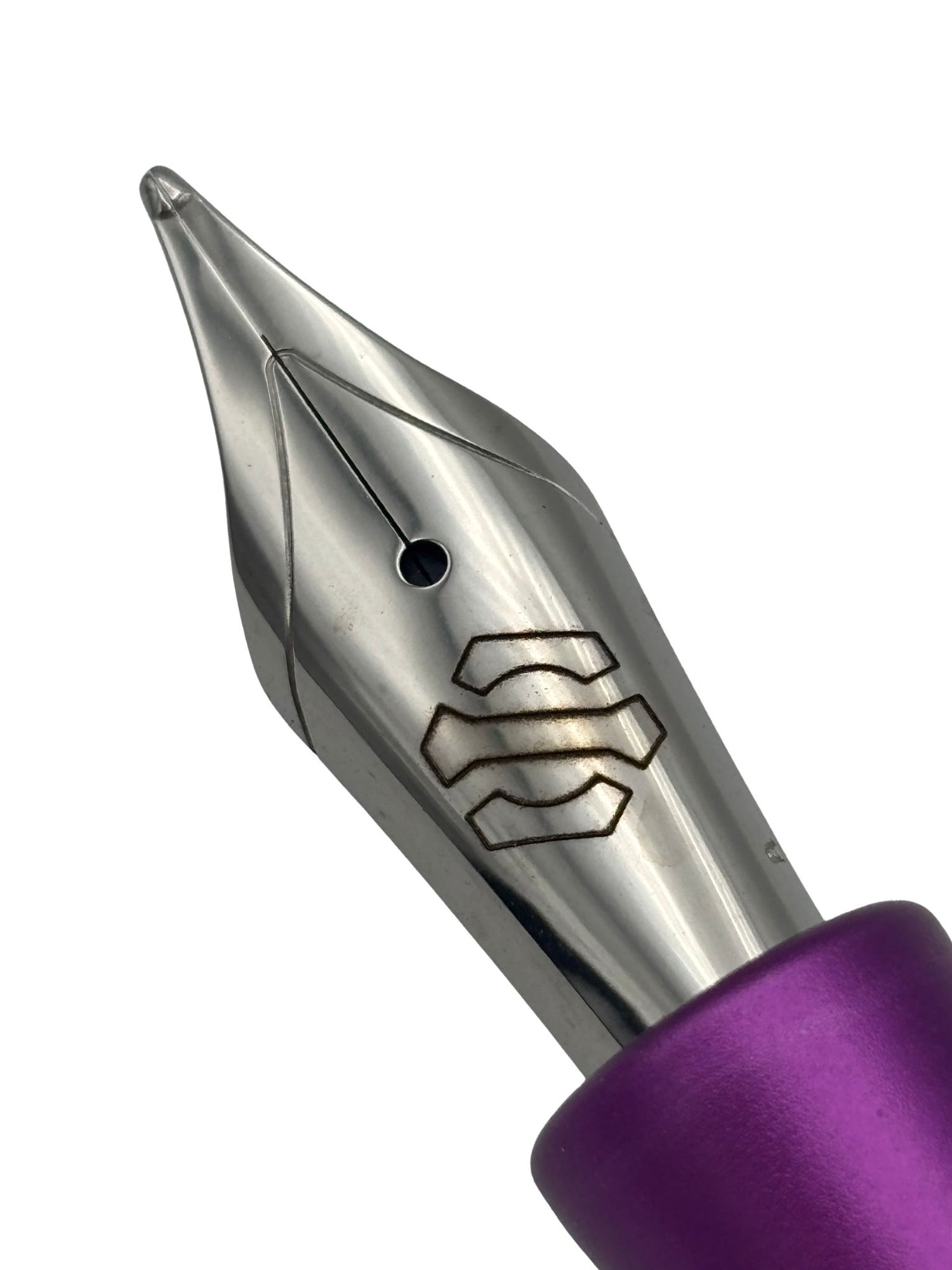 Spoke Design Lime Green and Purple - Broad Nib - Pre-Owned