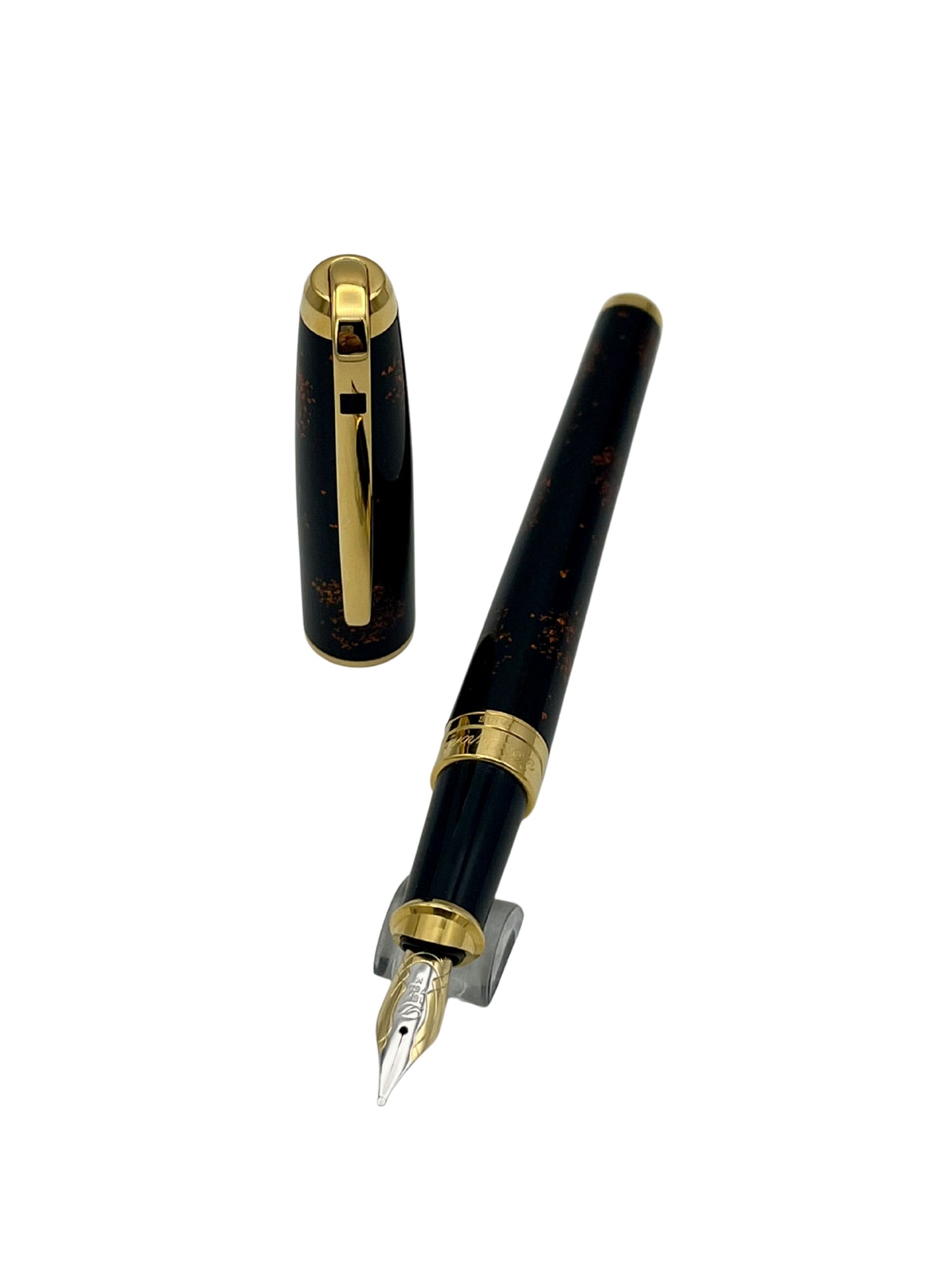 S.T. Dupont Olympio Laque Ecaille - 18k Medium - Pre-Owned