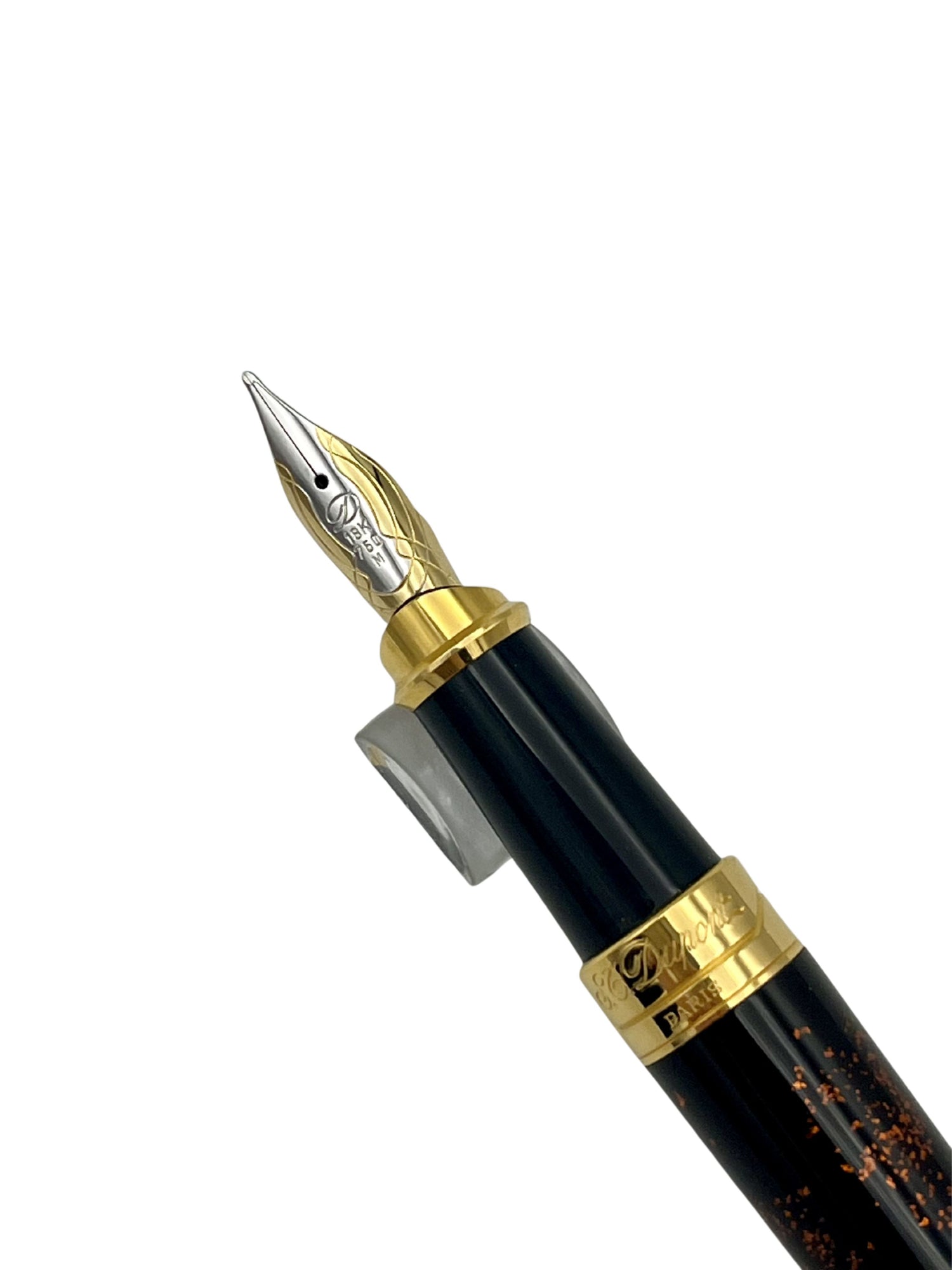 S.T. Dupont Olympio Laque Ecaille - 18k Medium - Pre-Owned