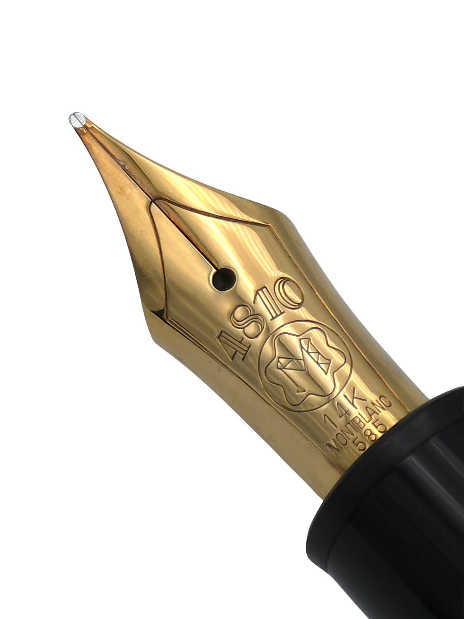 Montblanc Meisterstuck 146 Black & Gold - 14k Medium Nib - Pre-Owned