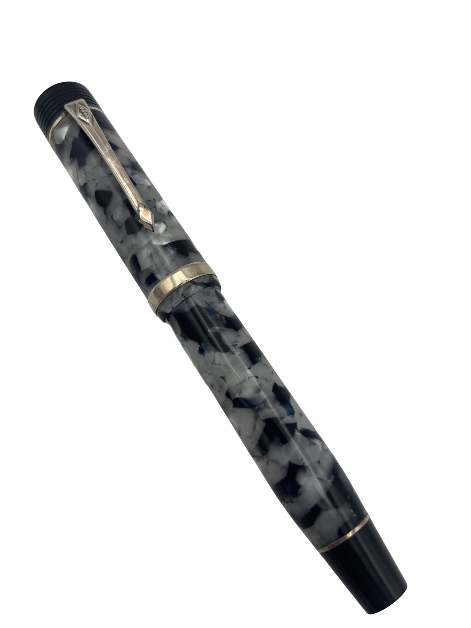 Conway Stewart Churchill Peppered White LE 