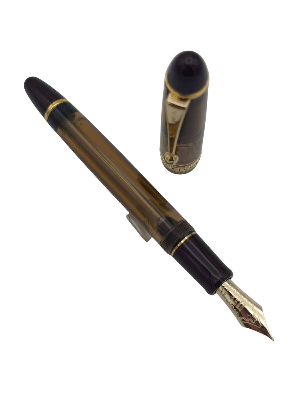 Pilot Custom 823 Amber - 14k Medium Nib - Pre-Owned