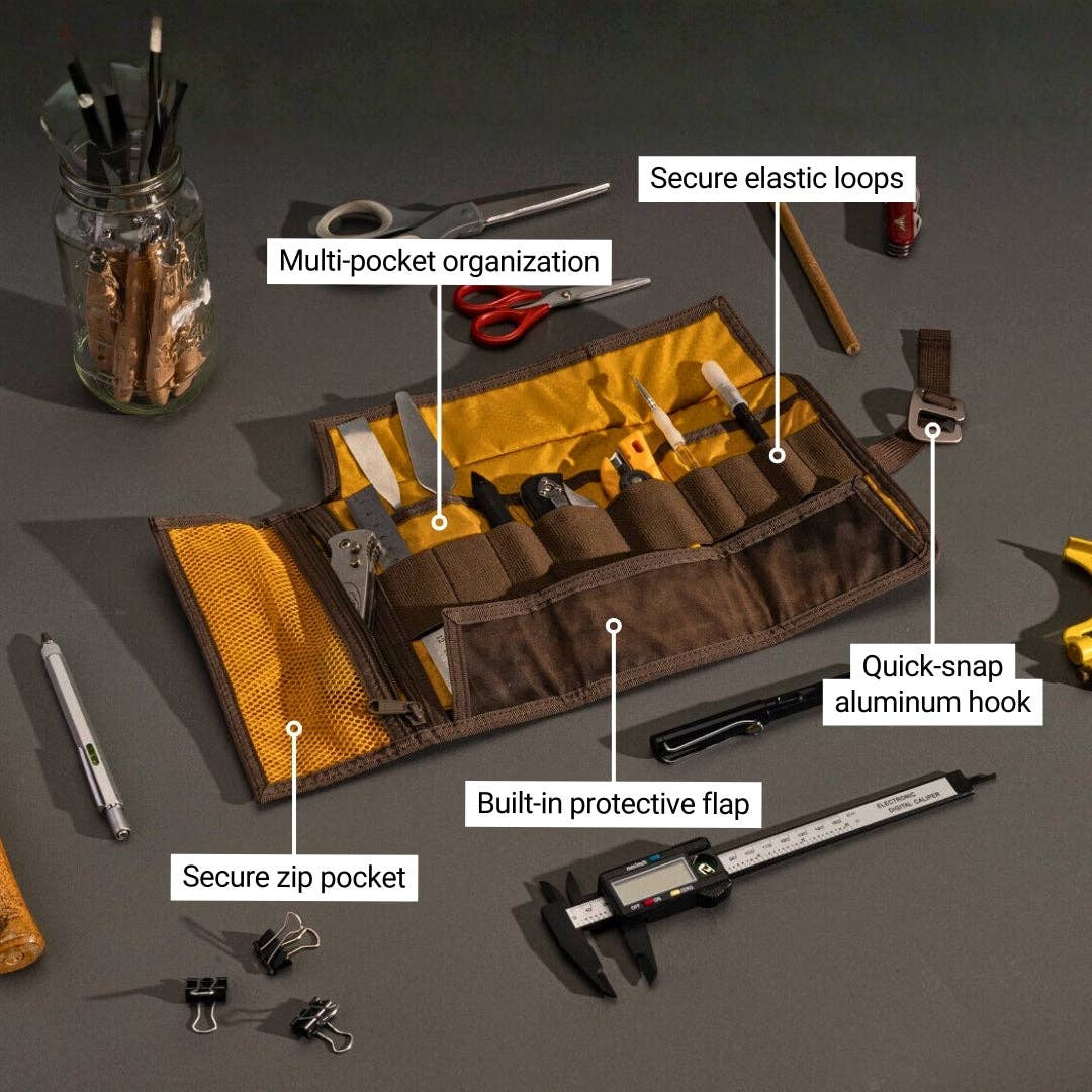 LOCHBY Tool Roll: Brown