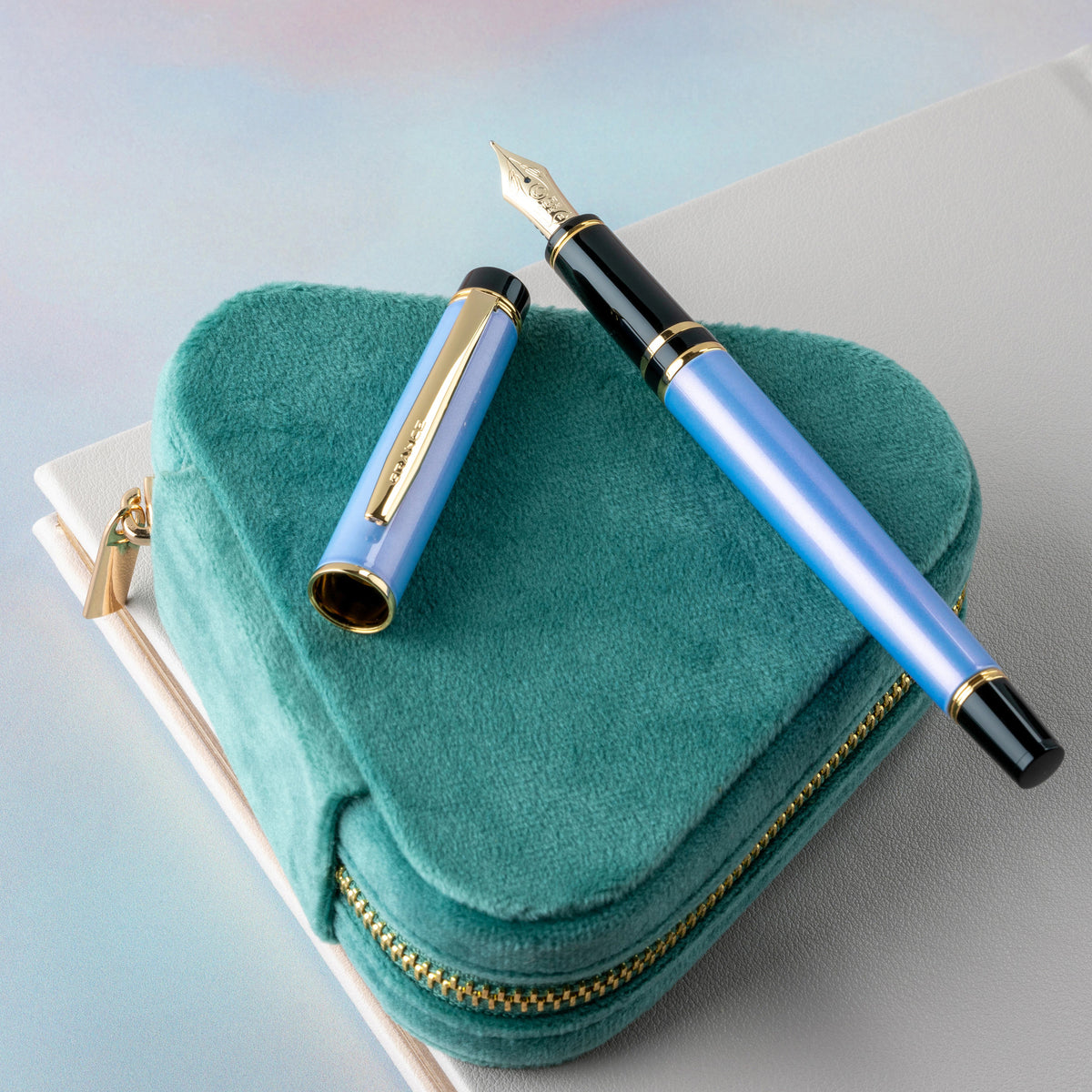 Pilot Grance Fountain Pen - Pearl Light Blue