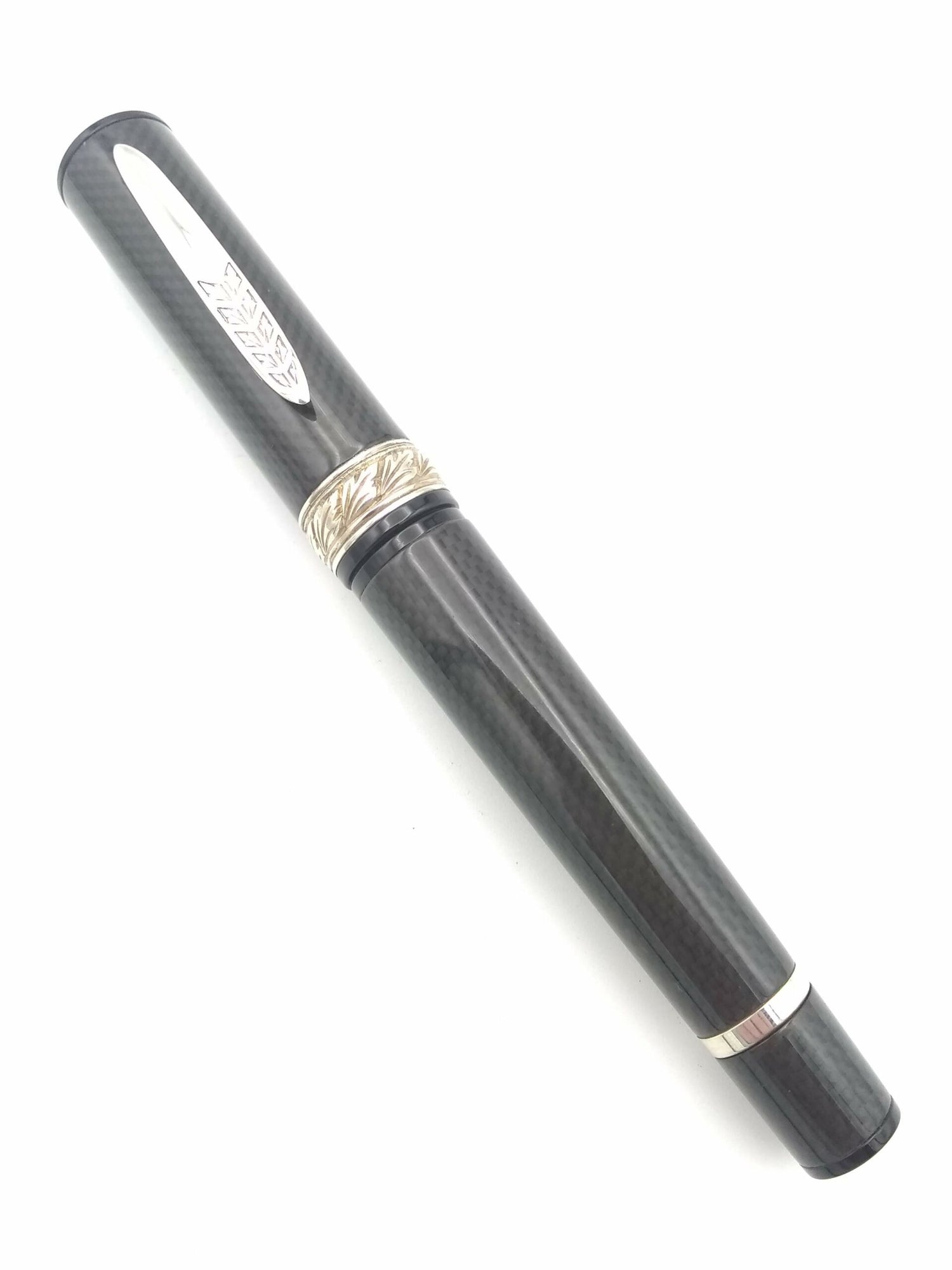 Stipula Etruria Oversize Carbon Fiber - 14k Medium Nib - Pre-Owned