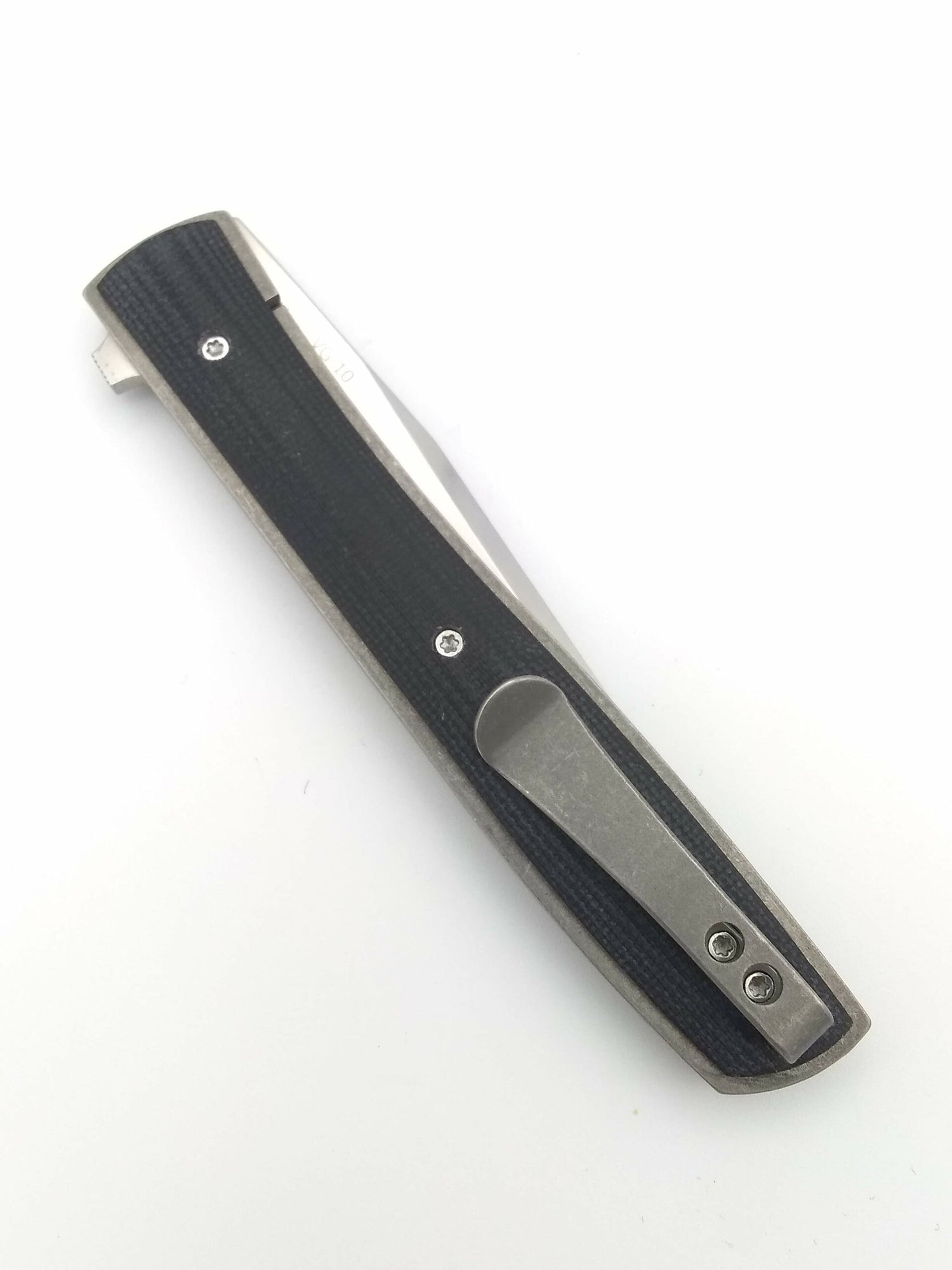 Boker Plus Urban Trapper Flipper VG10 Satin Plain Blade Black G10 Handles - Pre-Owned