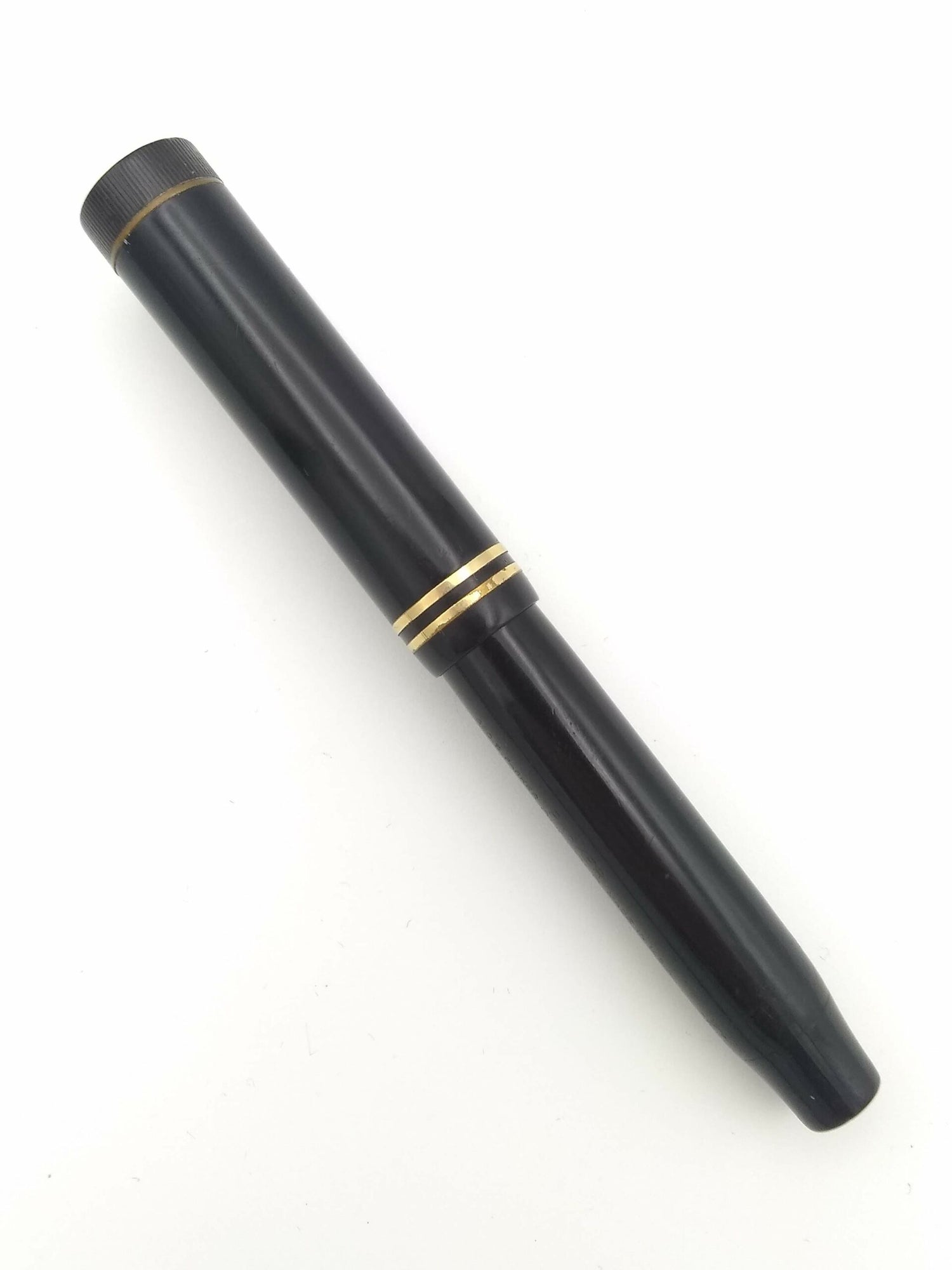 Parker Duofold Junior Black - 14k Medium Nib - Pre-Owned