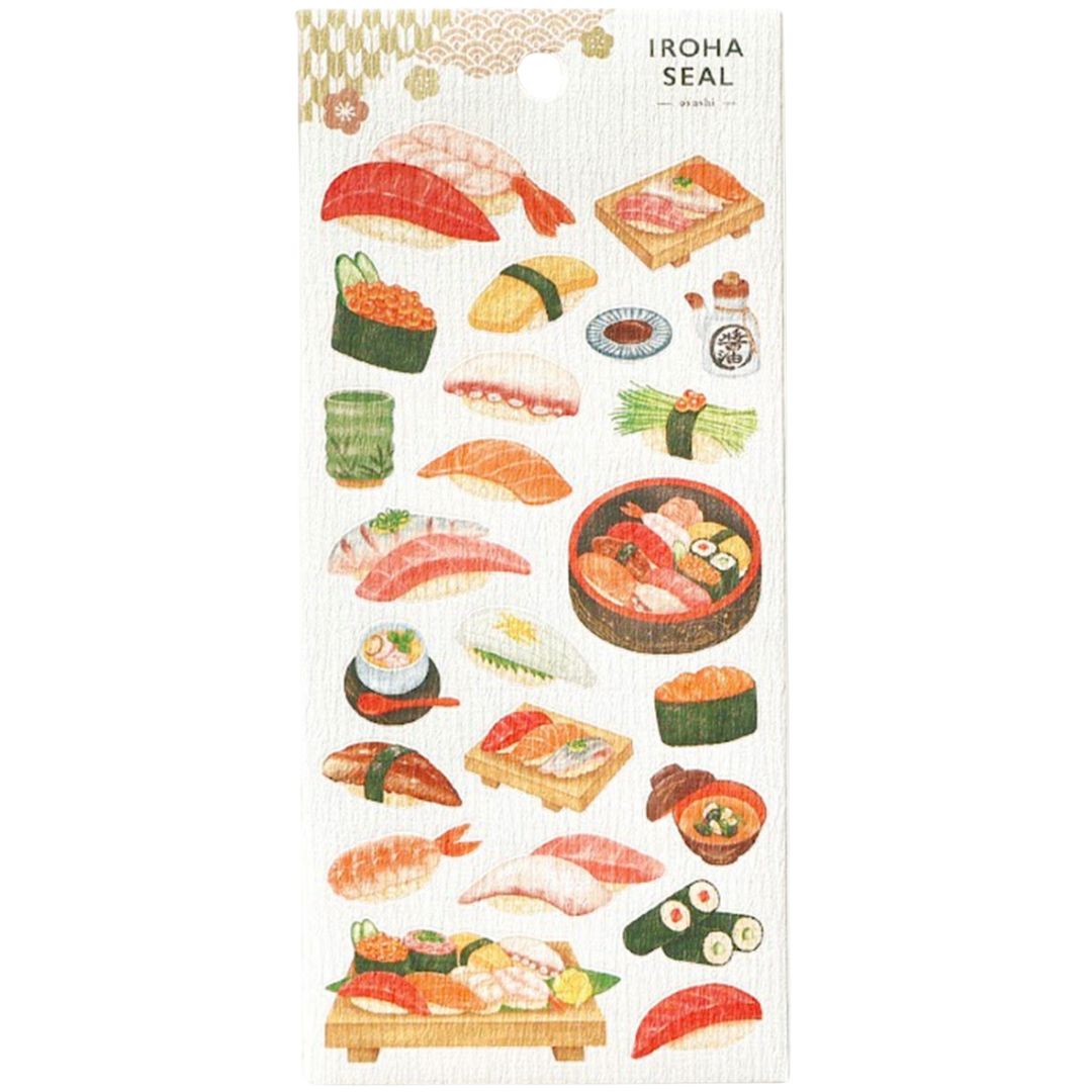 Iroha Seal Sticker Sheet - Osushi
