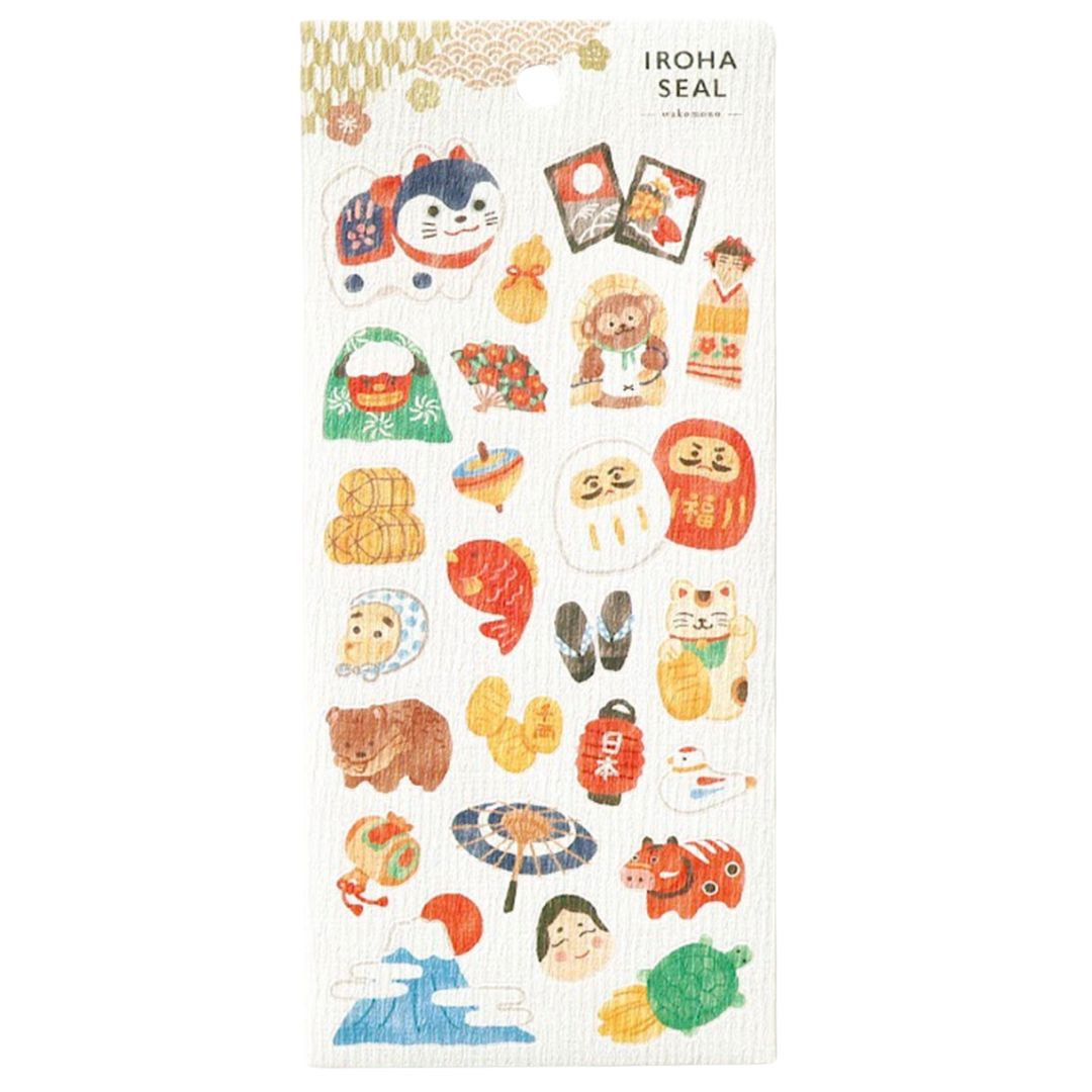Iroha Seal Sticker Sheet - Wakomono