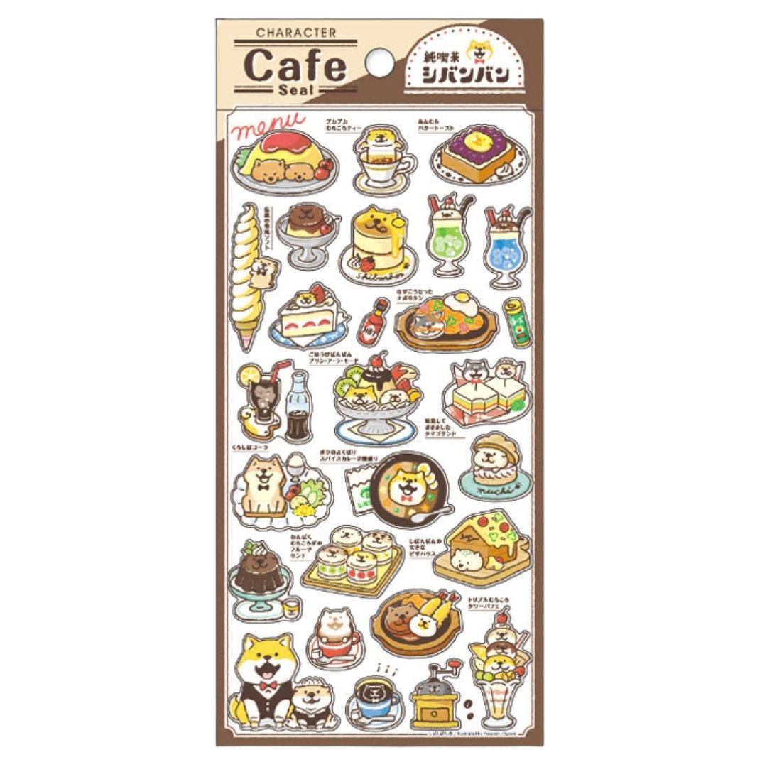 Jyunsha Shibanban Character Cafe Stickers