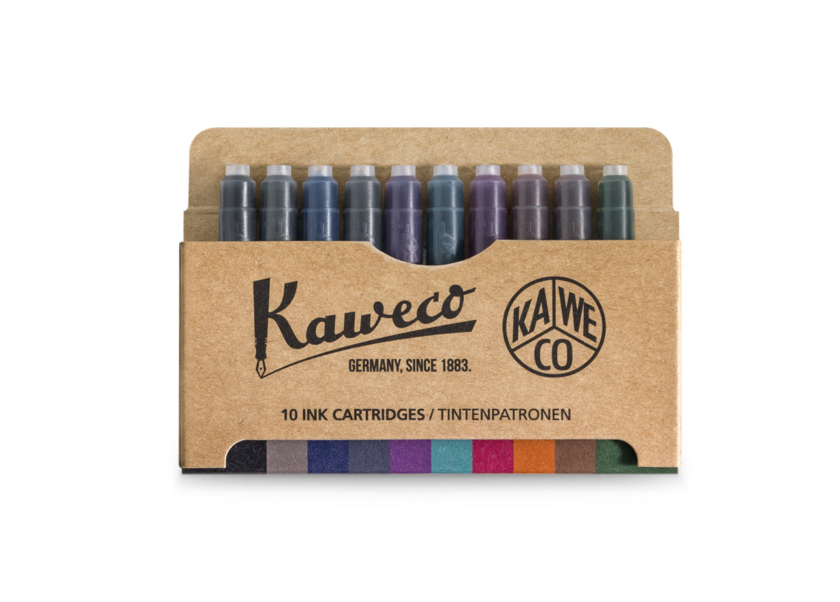 Kaweco Ink Cartridges, Assorted Colors, 10-Pack