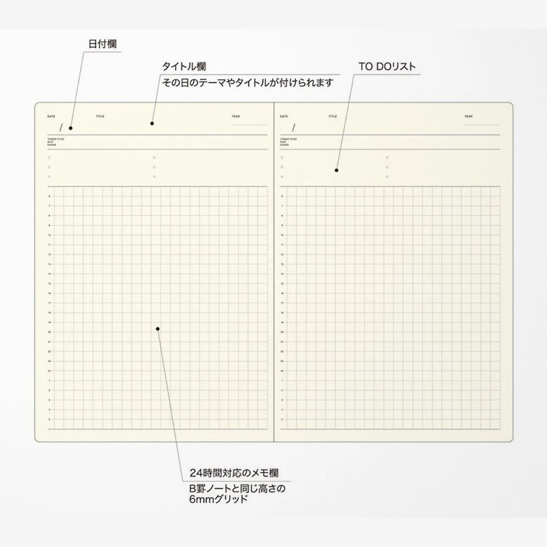 Laconic Style Notebook A5 - Daily