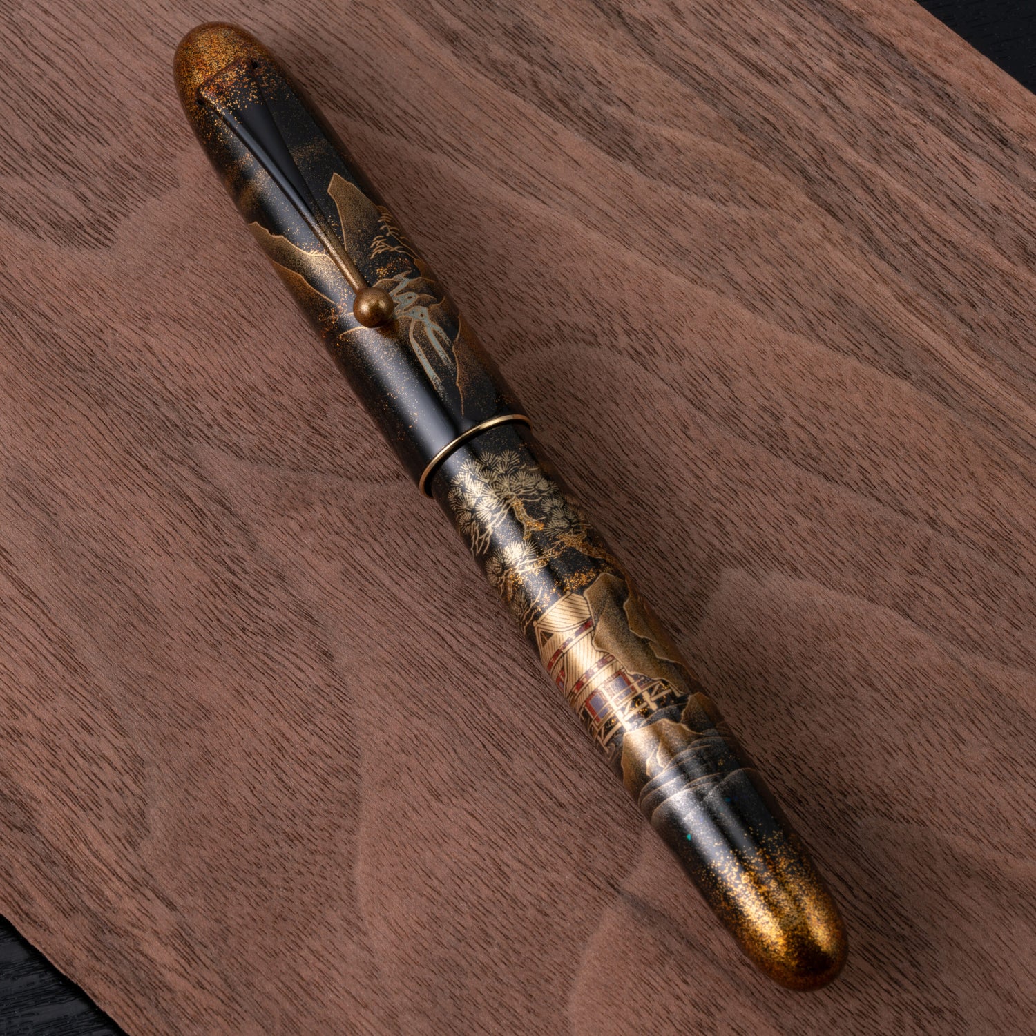Namiki Yukari Royale Fountain Pen - Night Scene of Pavilion