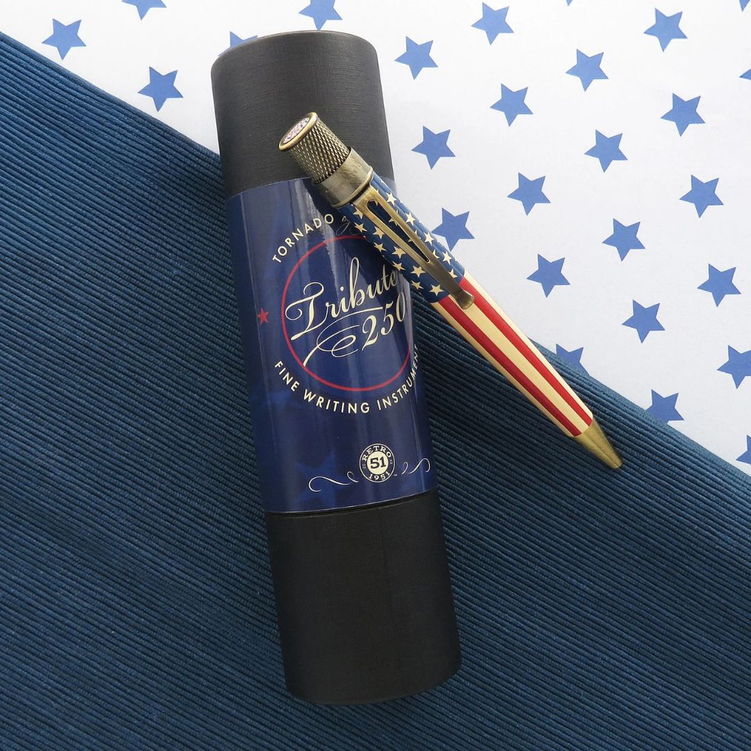 Retro 51 Tornado™ Vintage Metalsmith - Tribute 250 Flag Rollerball