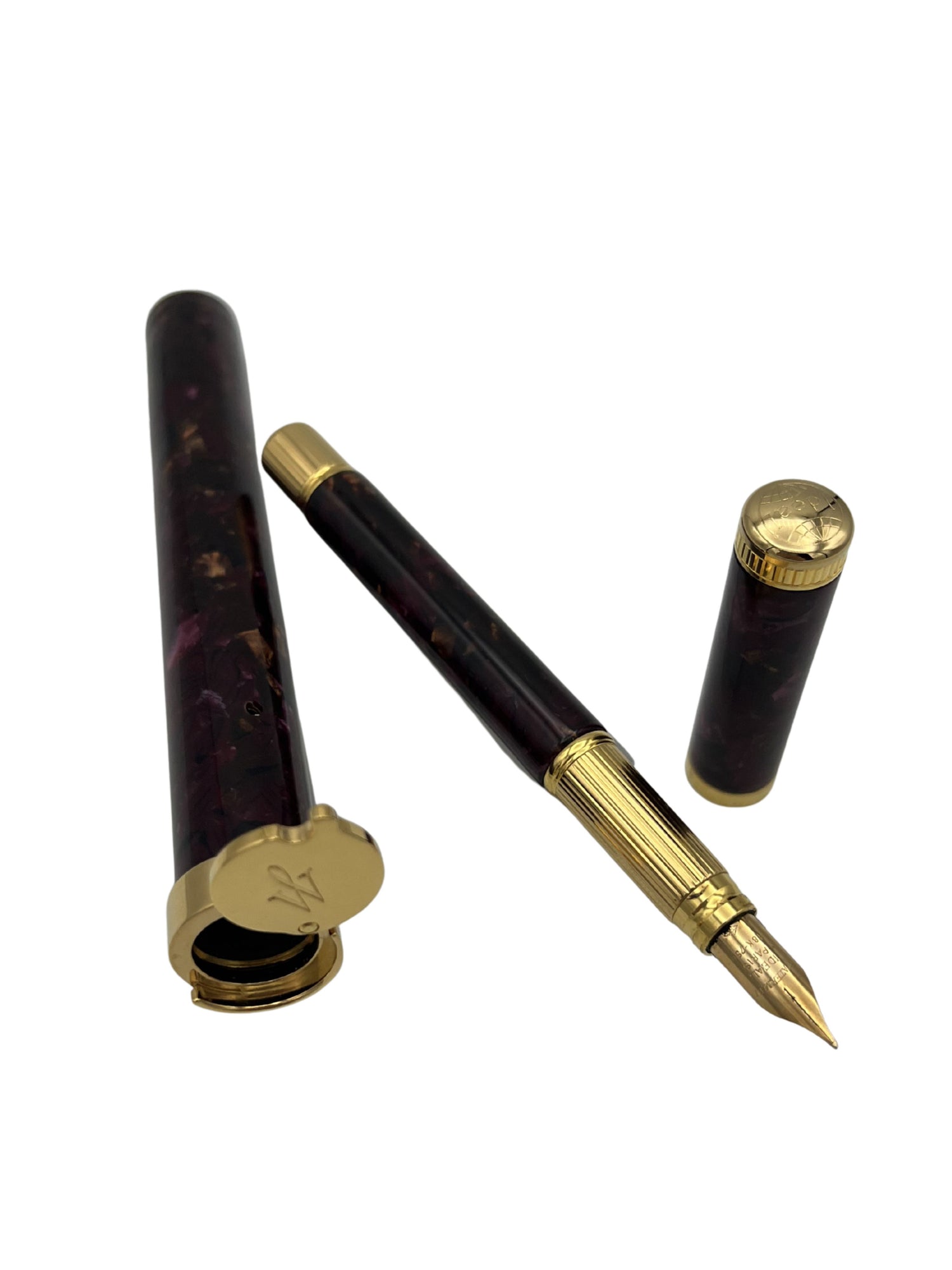 Waterman Lady Agathe Magenta Bronze- 18k Fine - Pre-Owned