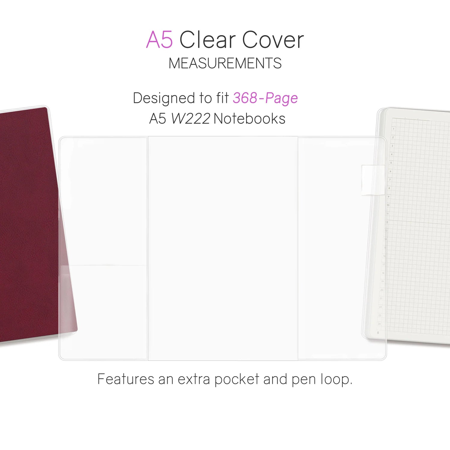 Wonderland222 - Vinyl Clear Cover - 368 Page Notebook