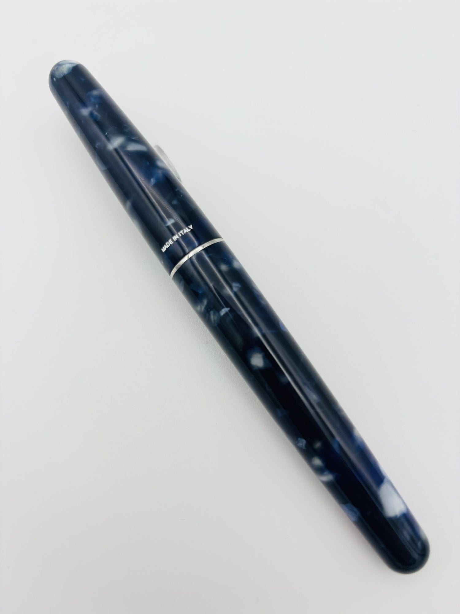 Montegrappa Elmo 01 Stonewash Blue - Medium Steel Nib - Pre-Owned