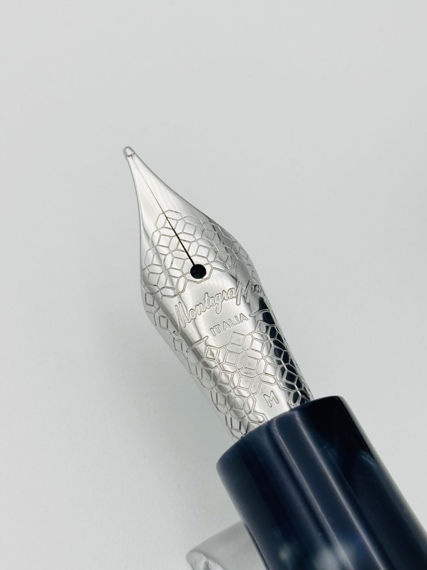 Montegrappa Elmo 01 Stonewash Blue - Medium Steel Nib - Pre-Owned