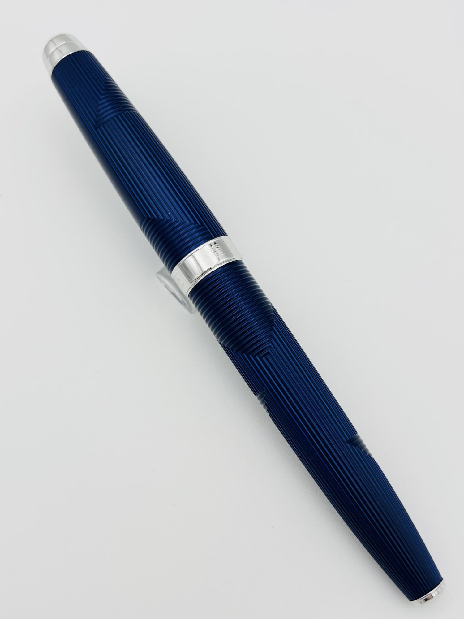 Caran d'Ache Léman Bleu Marlin - 18C Medium Nib Reduced to Fine - Pre-Owned
