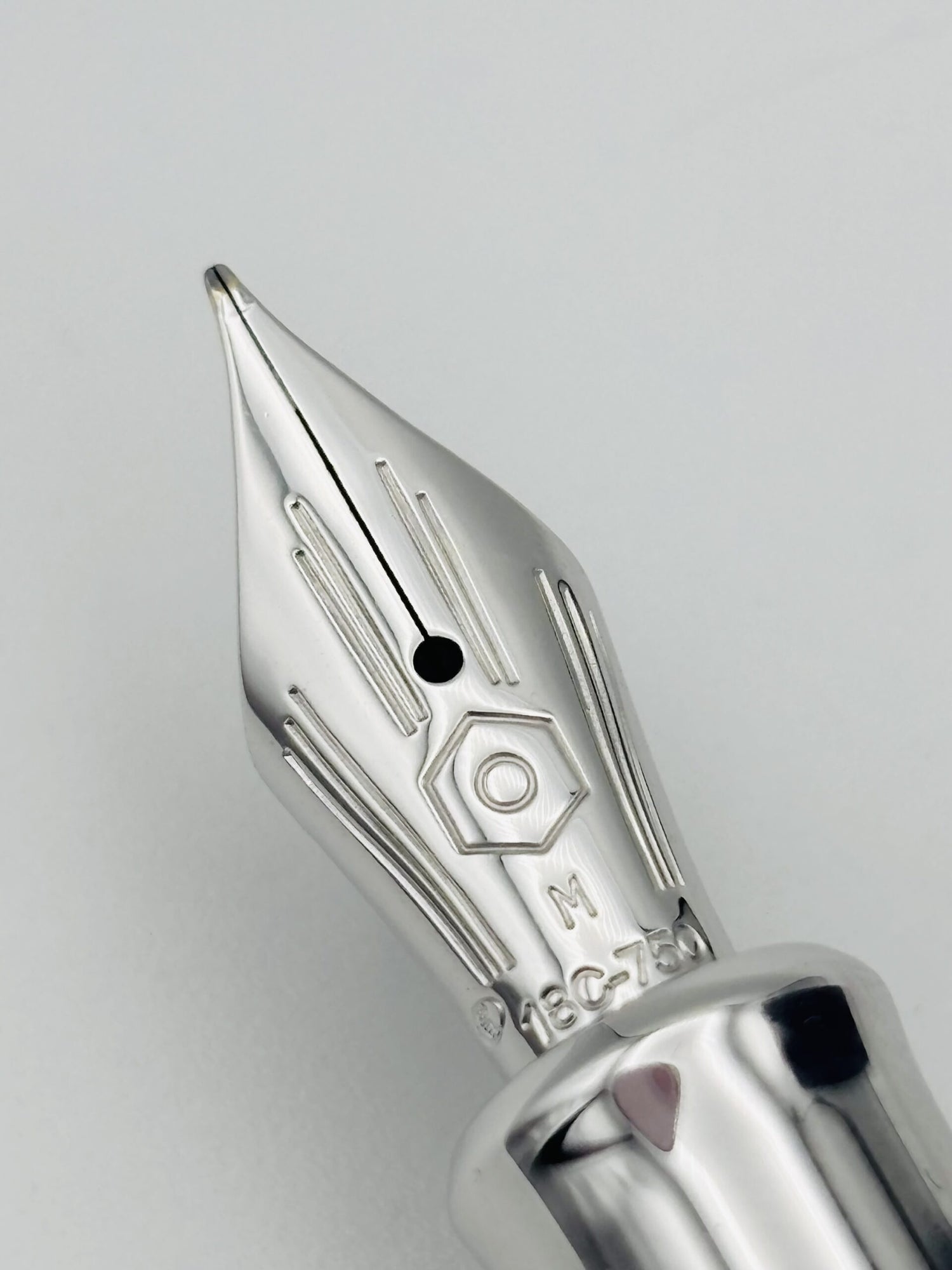 Caran d'Ache Léman Bleu Marlin - 18C Medium Nib Reduced to Fine - Pre-Owned